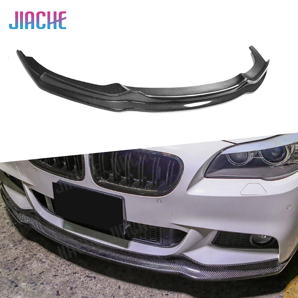 

Передний спойлер из настоящего углеродного волокна, сплиттер для BMW 5 серии F10 M Sport 2011-2016, защита переднего бампера автомобиля, аксессуары