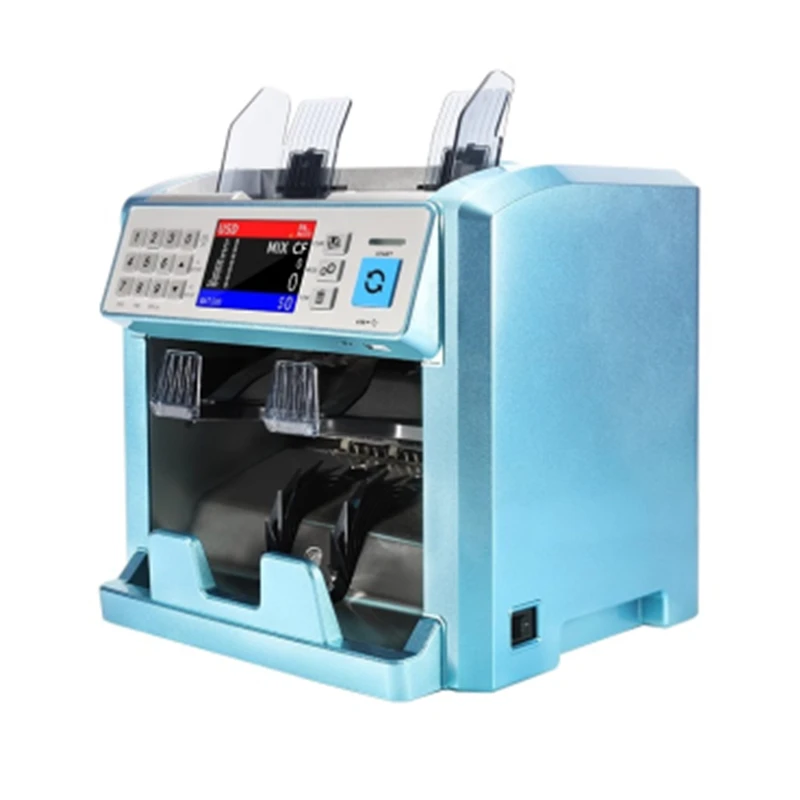 Multi-national Currency Banknote Counting Mixed Point Total Amount and Other Bill Counter Clearing Machine