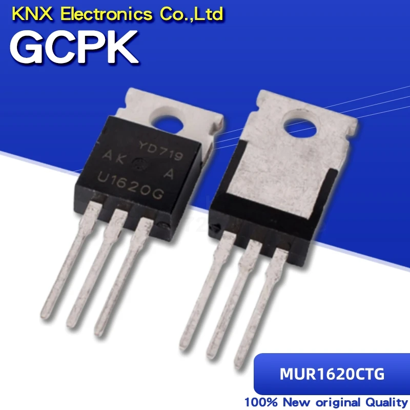 10PCS MUR1620CTG TO220 MUR1620CT TO-220 MUR1620 1620CTG new and original IC