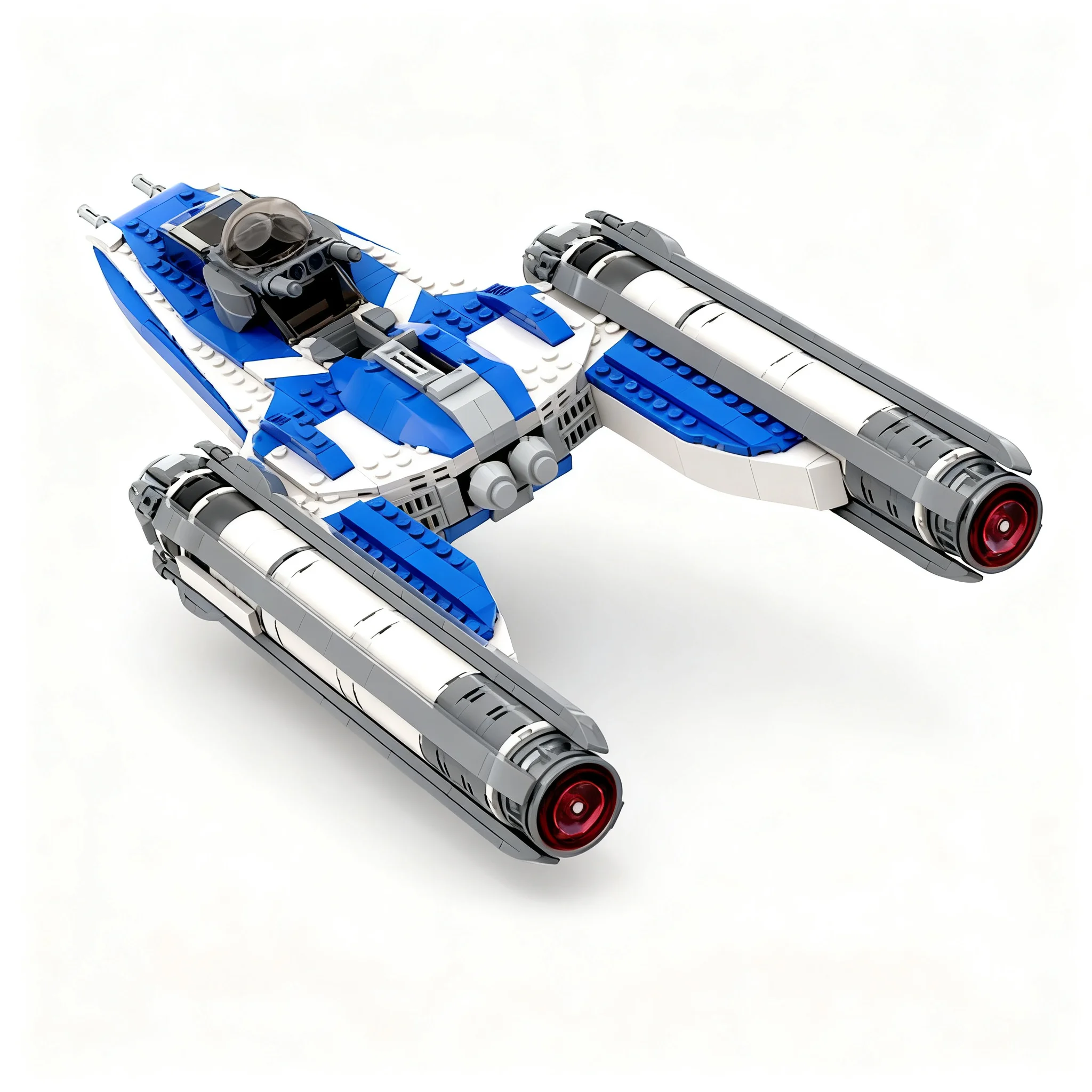 881pcs MOC Star Battle Captain Rex Y - Wing Clone Wars Bomber Model Building Blocks Construction Toy Christmas Gift Brick Idea