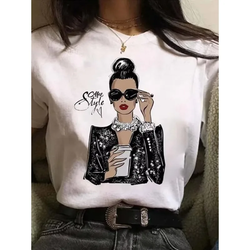 

Женская футболка Maycaur с принтом, модная, с графическим рисунком, в стиле Харадзюку, корейский стиль, с короткими рукавами, женская одежда, хит продаж