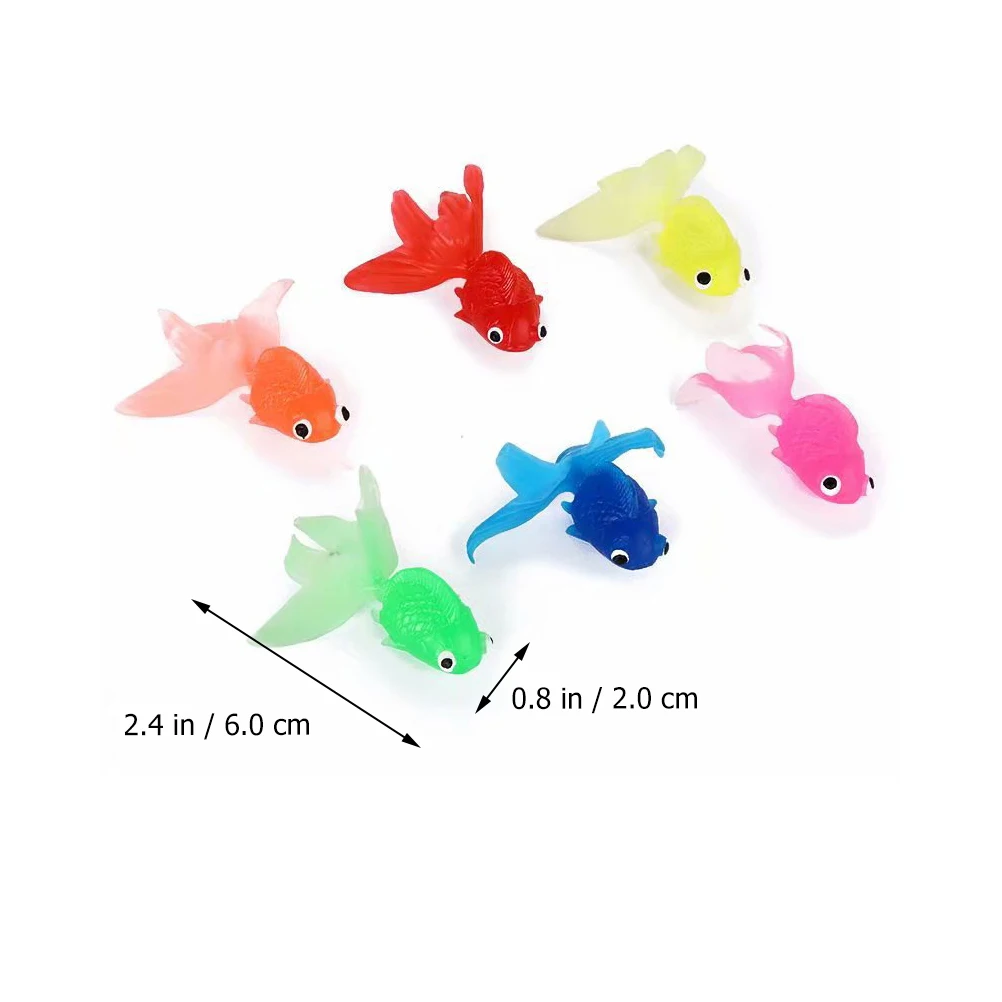 

20pcs Goldfish Fake Tropical Fish Decoration 6 5cm TPR Simulation Fake Tropical Fish Decor Aquarium Tank Pet Supplies