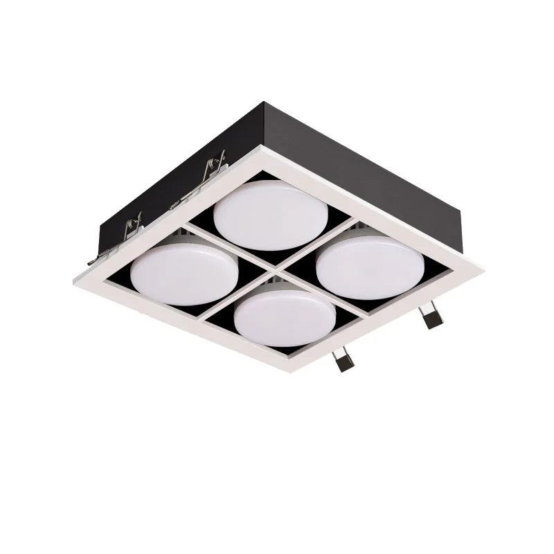 

Recessed 4 Heads Ceiling Downlight 4x7W 4x9W 4x12W 120 Degree Beam Angle Replaceable GX5.3 Bulb Ceiling Spot Light Bedroom