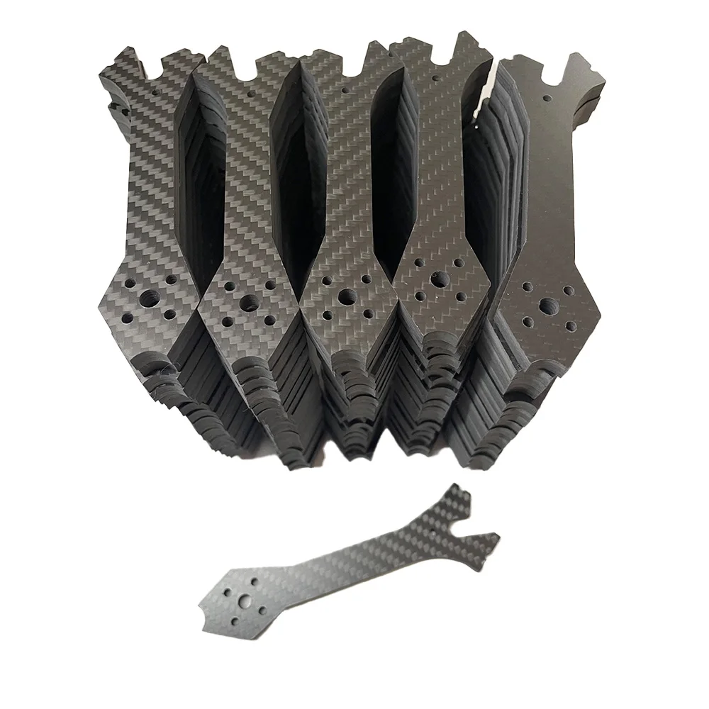 T300 T700Custom Carbon Fiber Sheet Cutting Service CNC Milling Carbon Fiber Drone Frame Parts