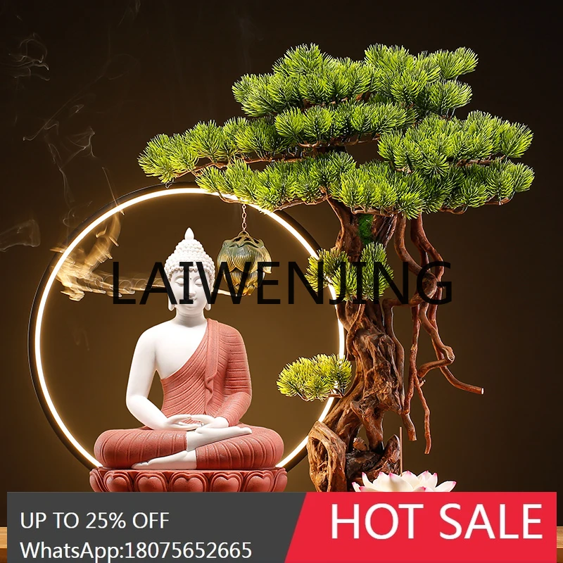 RWJ Buddha Ornament Sakyamuni Buddha Statue Offering Home Safe