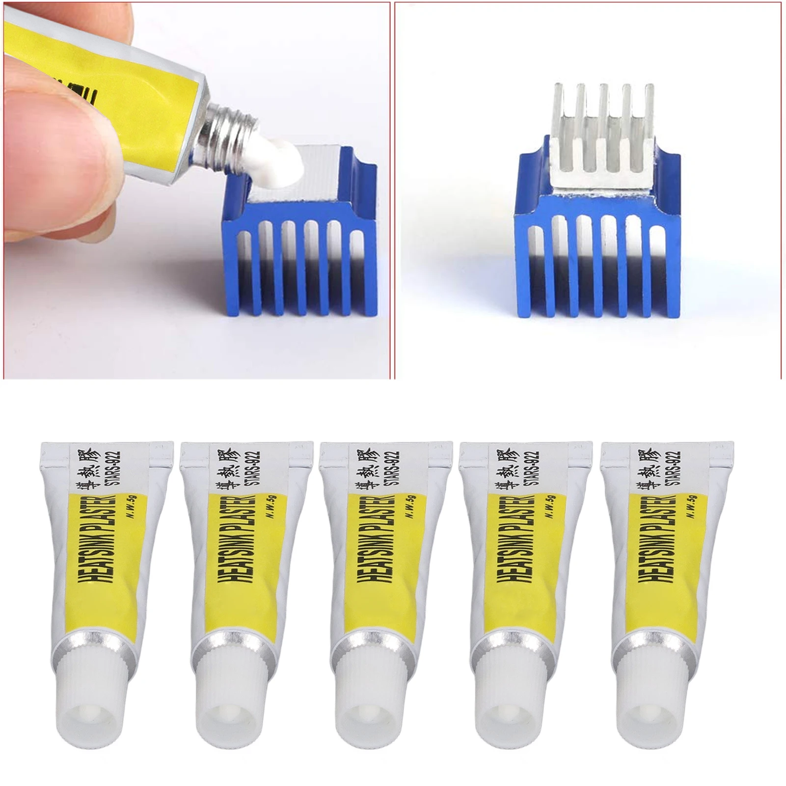 CPU Thermal Paste 300℃ Heat Resistant Insulated Thermal Silicone Grease for 3D Printer Thermal Silicone Grease