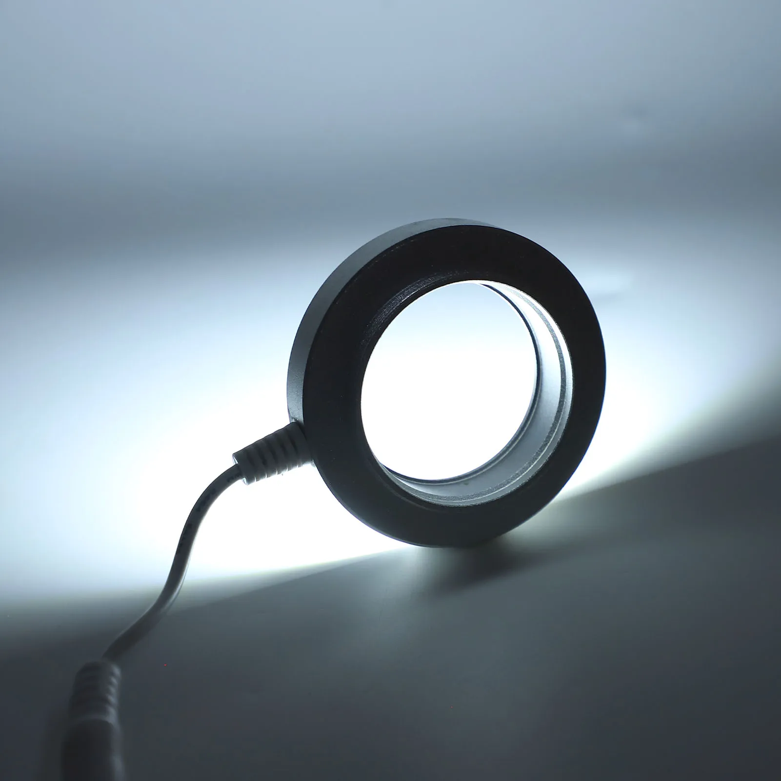 LED حلقة ضوء قابل للتعديل لمجهر ستيريو كاميرا صناعية أجزاء التصوير الملحقات LED مصباح مصمم على شكل حلقة المجهر مصباح مصمم على شكل حلقة