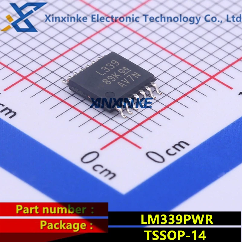 LM339PWR TSSOP-14 ( Marking: L339 ) Analog Comparators Quad Diff A Grade Amplifier ICs Brand New Original