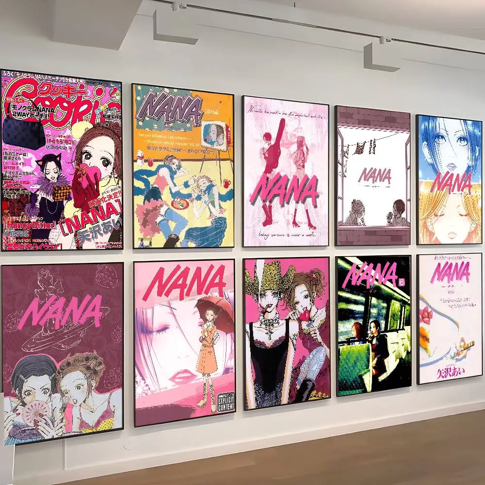 Japan N-NANA ANIME Good Quality Prints and Posters Waterproof Paper Sticker Coffee House Bar Posters Wall Stickers