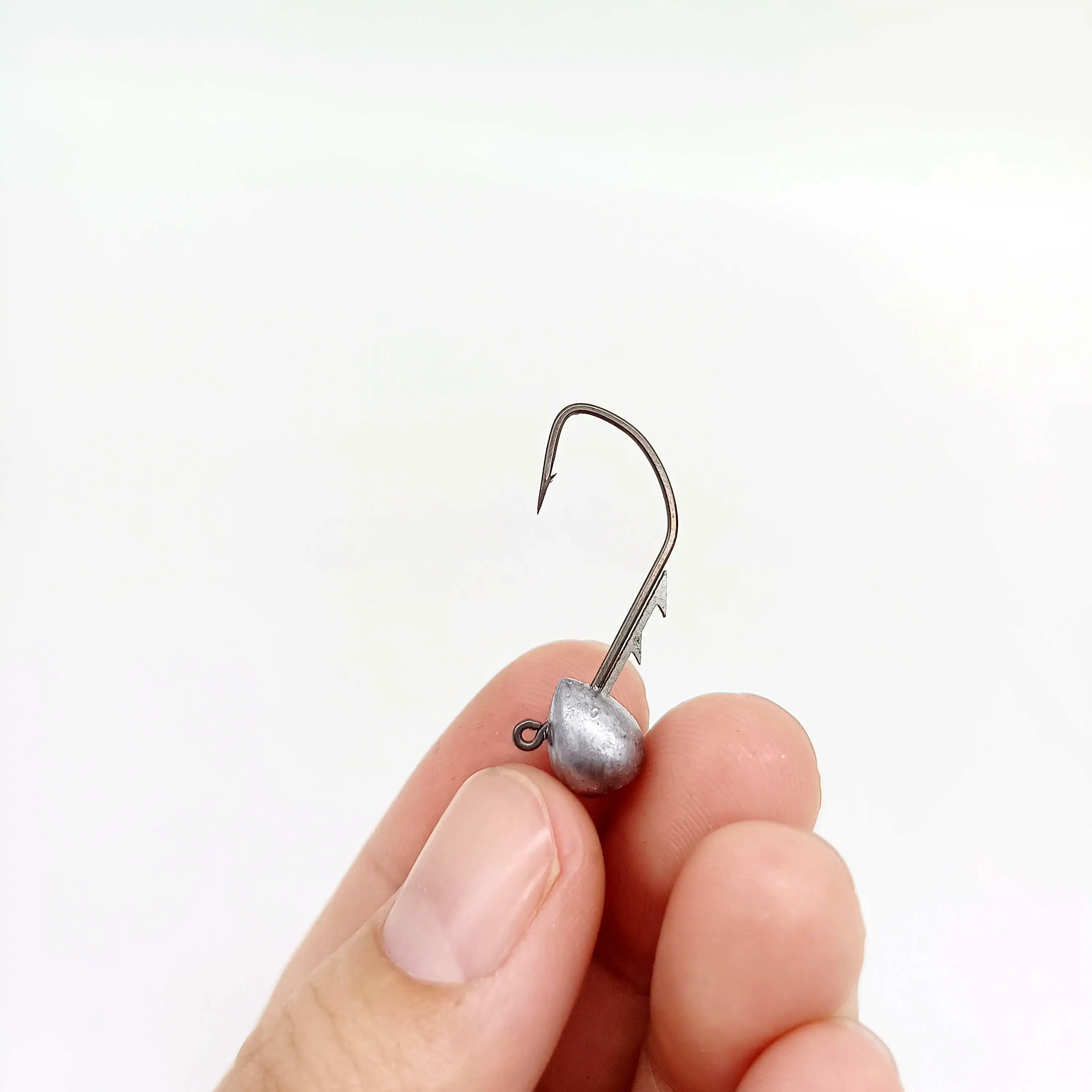 DUODUOYU 5PCS Tumbler Fishing Hooks Carbon Steel Sharp Jig Bait Fishhooks Tackles 2.5g3.5g4.5g6g Lead Head Fishhook for Fishing