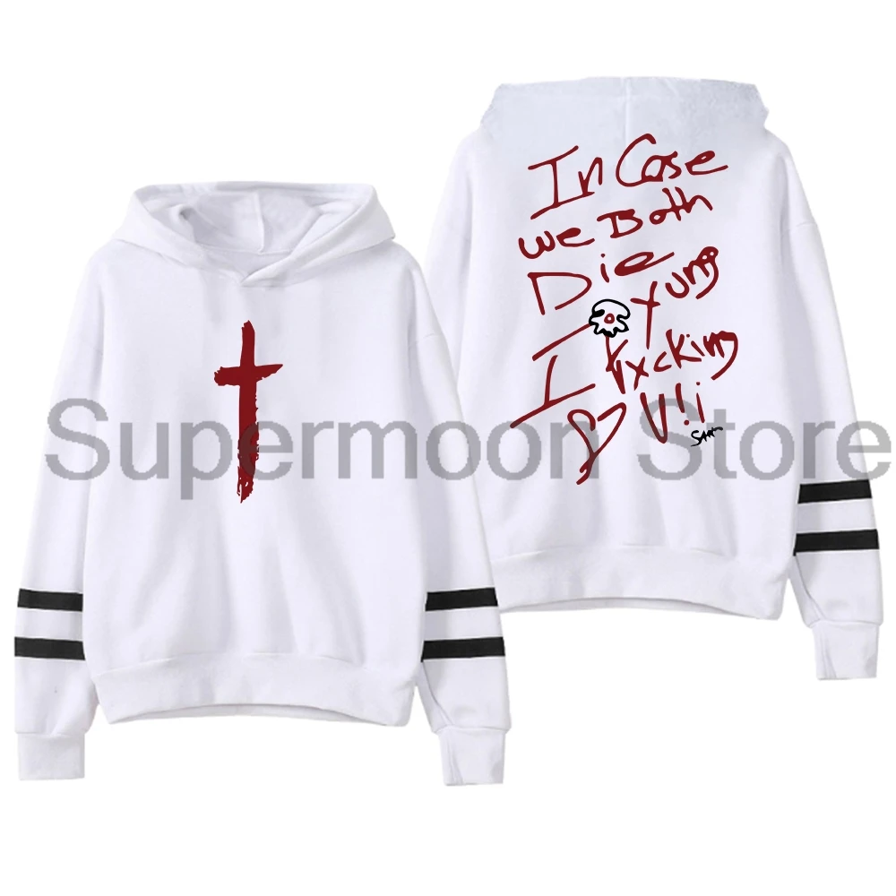 Saint JHN Tour Hoodie Unisex Pocketless Parallel Bars Sleeve Streetwear Men Women Hooded Sweatshirt Trendy Outfits