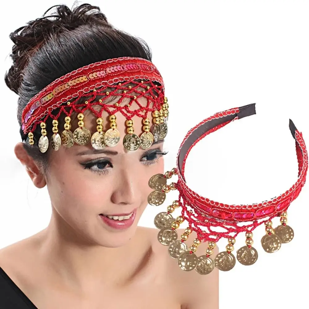 Belly Dance Costumes Hair Hoop Stage Performance Accessories Hair Accessories Indian Dance Head Inserted Headpiece Head Chain