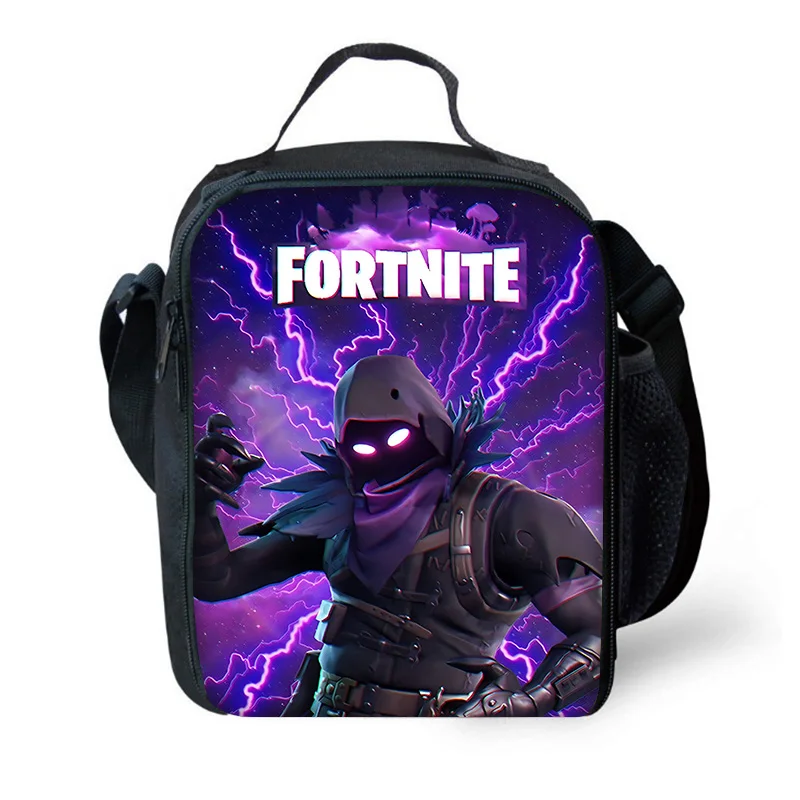 משחק פופולרי FortniteS תיק מבודד לילדים עם קיבולת גדולה לסטודנטים ולבנות, קופסת ארוחת צהריים תרמית לשימוש חוזר בחוץ