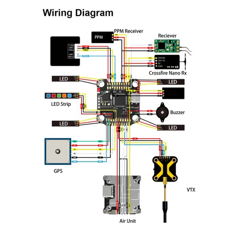 For Speedybee 8 Way Motor 1000Uf Capacity High Frequency Low Resistance Capacitor Module
