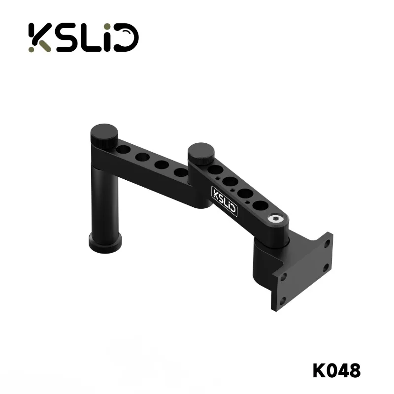 KSLID-Universal Telescópica Folding Microscópio Swing Arm, 360 ° Braço Único, elevação fixa, Suporte de Inspeção de Manutenção, K048