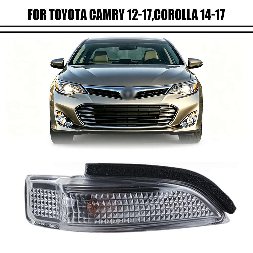 Rearview Mirror Turn Signal Light Side Mirror Indicator Lamp For Toyota Camry 12-17 Corolla 14-17 Mirror Blinker Light