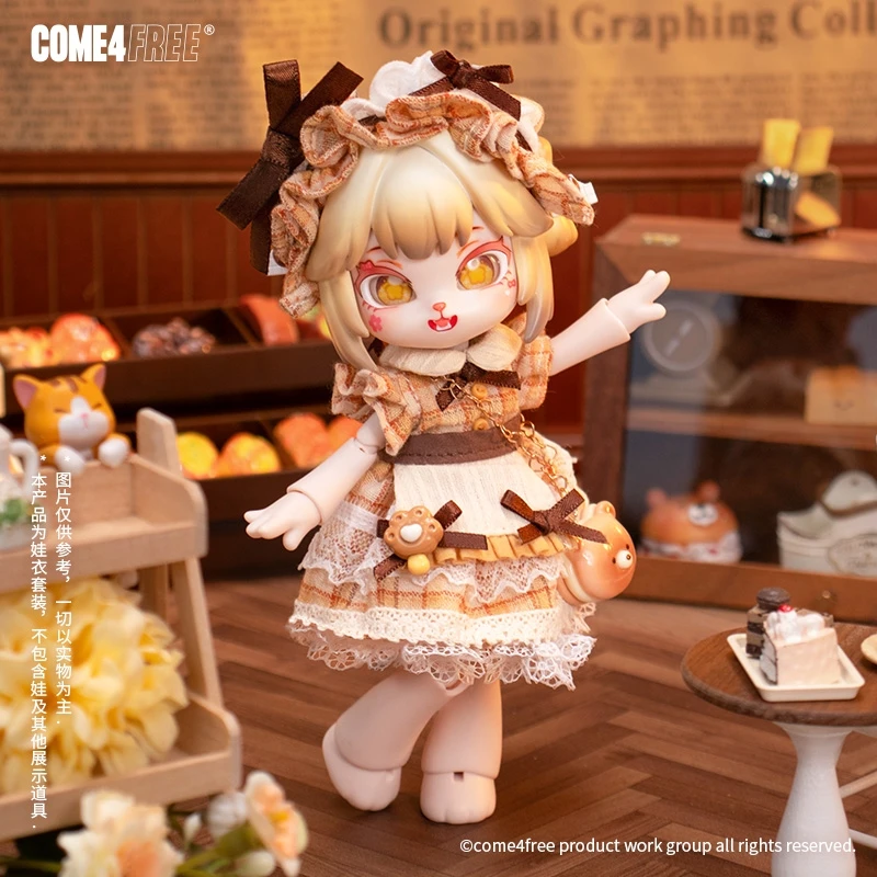 

Come4free BJD Doll Dessert Series Sugar Crisp Fufu Outfit Комплект юбки из двенадцати частей Коллекционные аксессуары для кукол для энтузиастов