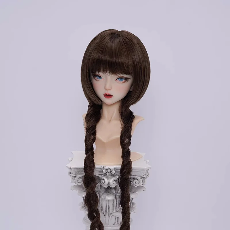 bjd doll clothes are suitable for 1/3 and 1/4 MDD size soft silk gradient jellyfish head long hair doll accessories - Image 4
