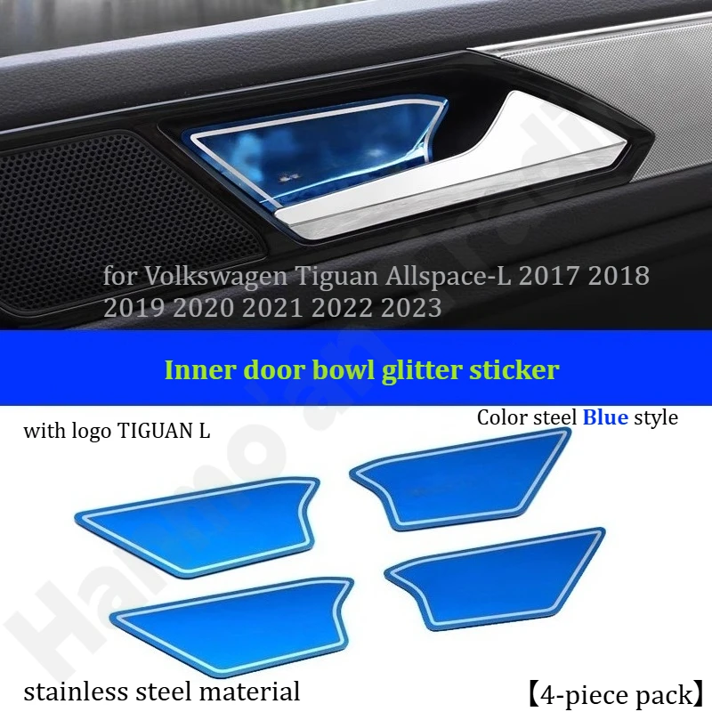 

Декоративная наклейка/защитная пленка для внутренней ручки двери Volkswagen Tiguan Allspace-L 2017-2023, устойчивая к царапинам.