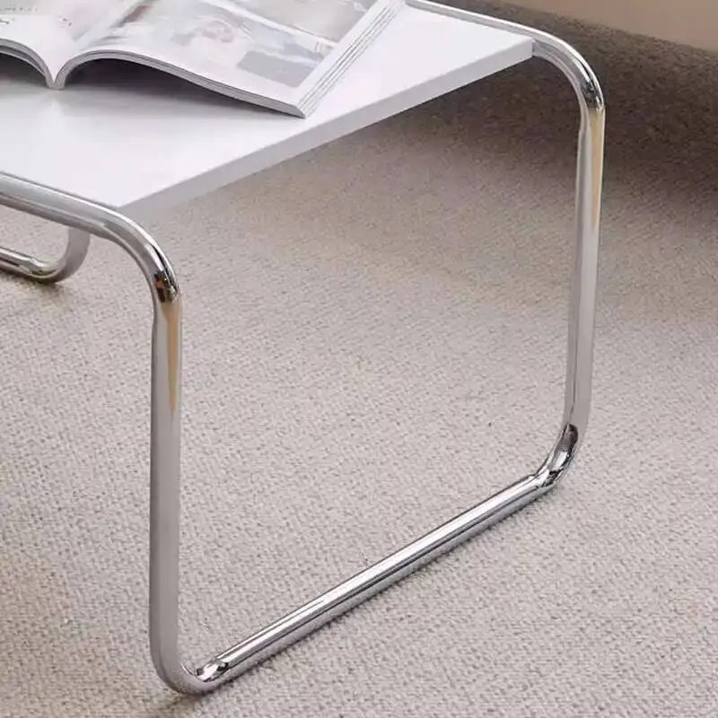 طاولة الصلب ميسا البساطة القهوة المتقدمة المعيشة الحديثة الجدول المرأة تصميم غرفة معدنية فريدة من نوعها القهوة سنترو فناء الأثاث العلوي #3