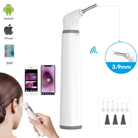 Wireless HD Ear Endoscope Camera 3.9mm Wifi Medical Otoscop 1080p Visual Ear Care Inspect Earwax Camera for IOS Android Phone