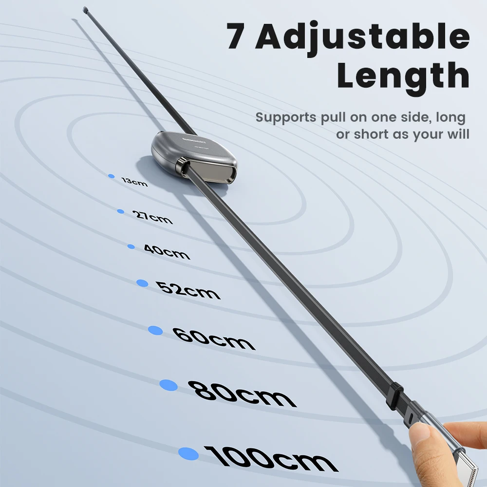 Toocki PD 100 واط USB كابل قابل للسحب نوع C إلى نوع C كابل شحن سريع آيفون 15 16 برو ماكس Xiaomi12 13 سامسونج S23 S24