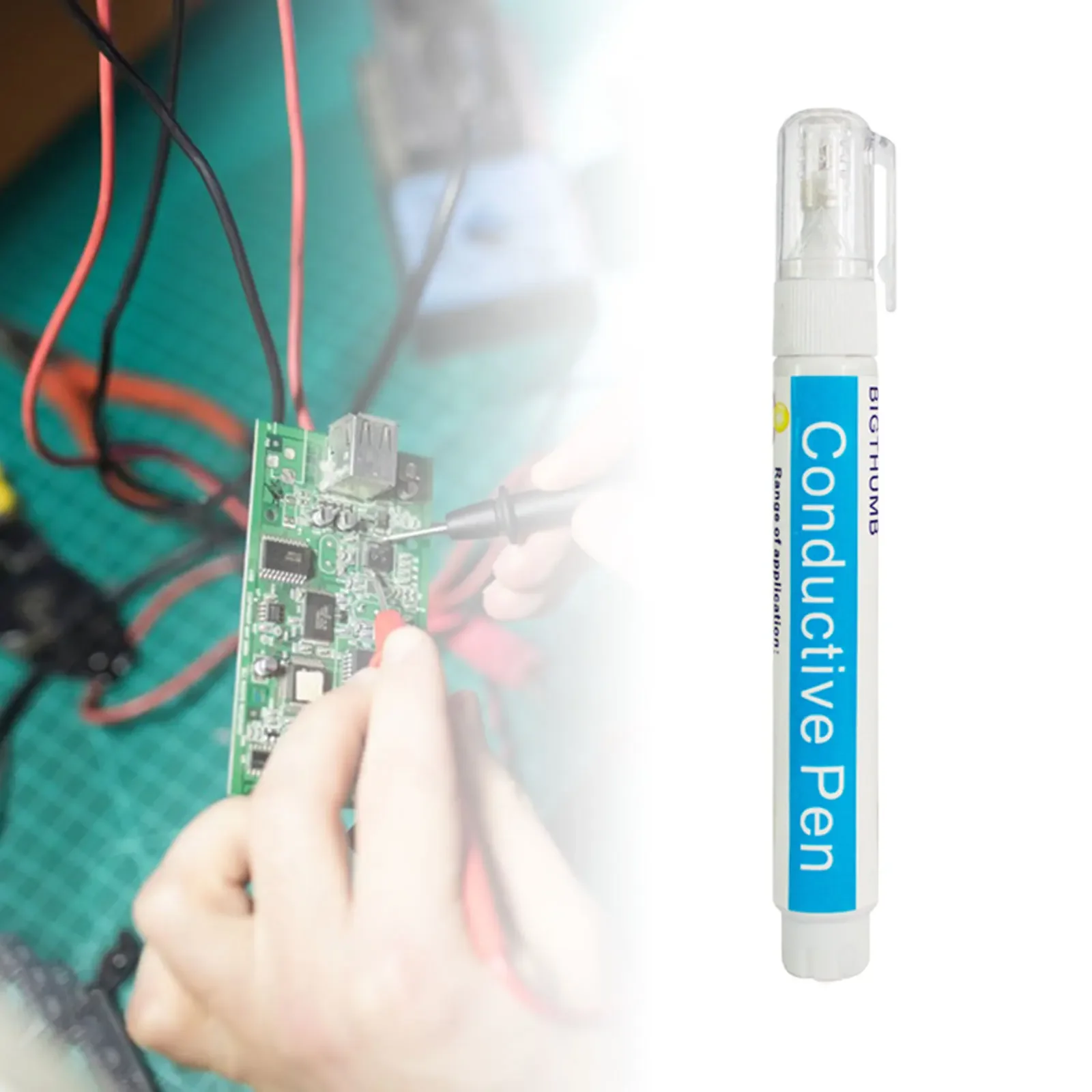 3g Conductive Ink Pen Circuit Writer Conductive Electric Paint Pen for Experiment Science Draw Circuits Instantly Cards Graffit