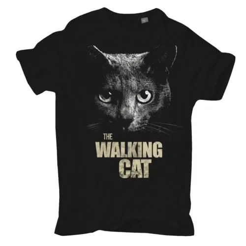 The Walking Cat S to 10XLC Cat Funshirt Saying Kitten Kitties T-Shirt  High Quality 100%Cotton Short Sleeve