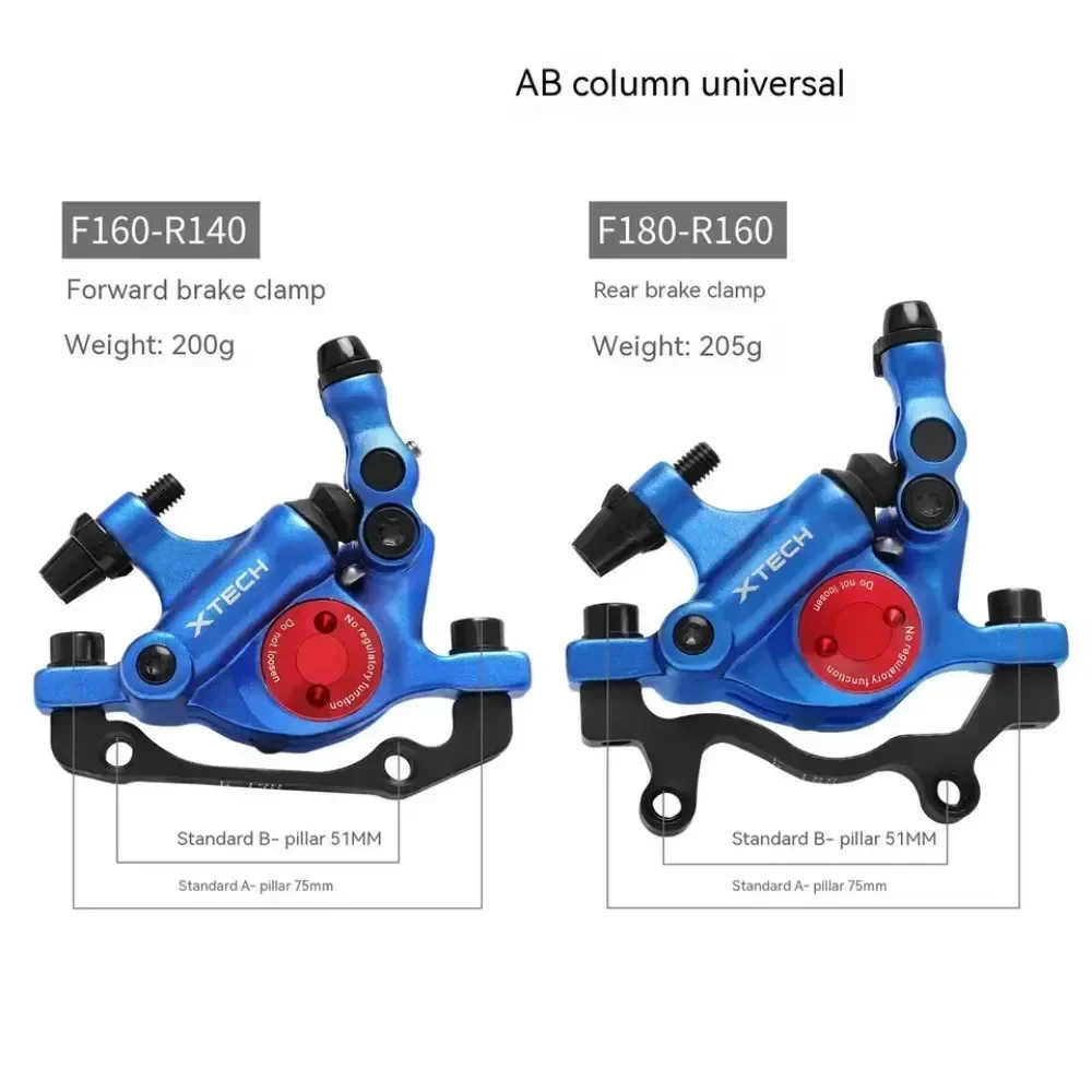 ZOOM HB-100 MTB Hydraulic Wire Pull Oil Disc Clamp  Hydraulic piston two-way brake Bicycle Brake Bicycle Calipers Set