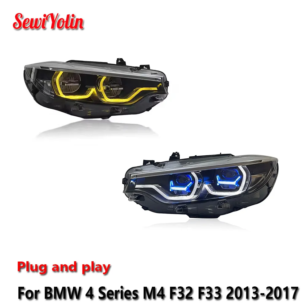 Car LED Headlight Light Assemblies For BMW 4 Series M4 F32 F33 2013-2017 Auto Fog DRL Brake Turn Signal Lamp Plug and Play