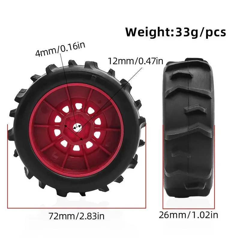 

1/16 MOJAVE GROM Sand Tire Water Tire for Arrma RC Car Upgrade Parts Accessories