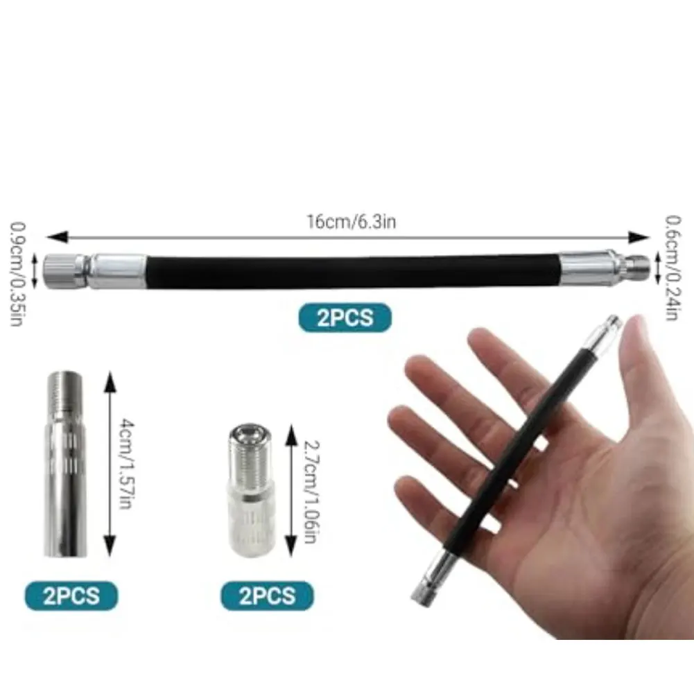 160mm Nozzles Inflation Valve Compact And Portable Design Comprehensive Nozzle Set Flexible Rubber Construction