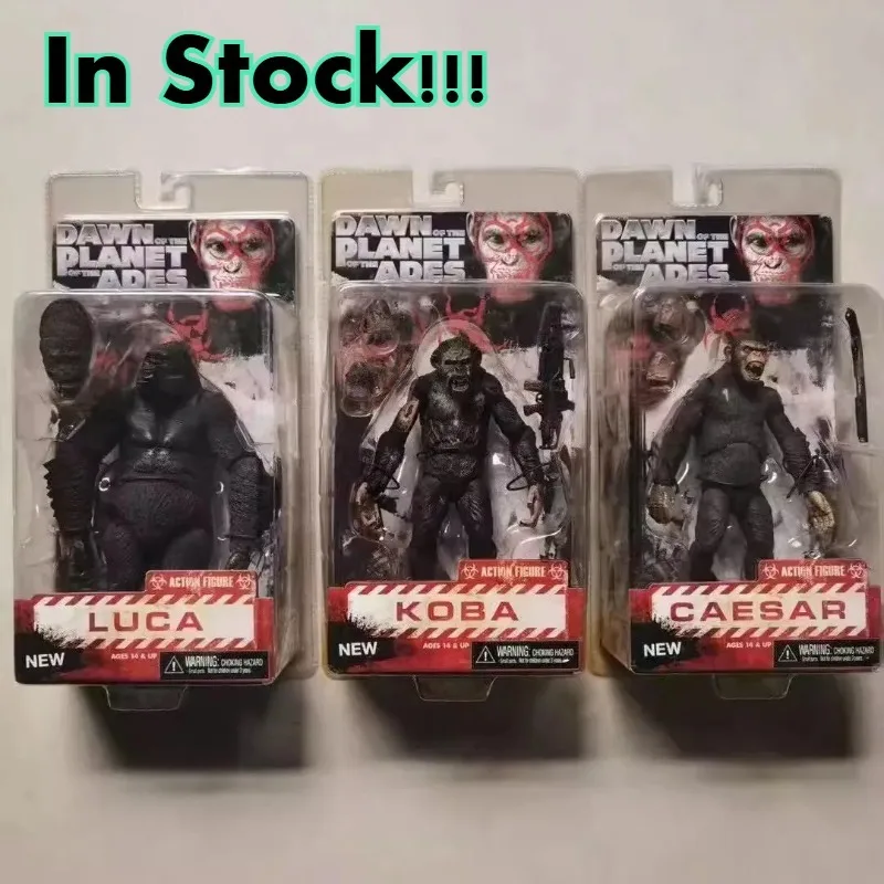 

In Stock Rise of The Planet of The Apes Anime Figure Caesar Koba Luca Maurice Action Figure PVC Collectible Model Toys Gift