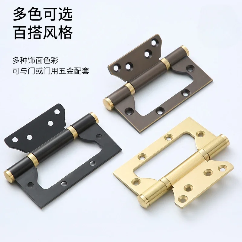 4 Inch Door Hinges 2 Ps Brass Mobile Home Door Hinges Smooth Silent Movement with Mounting Screws Easy Installation