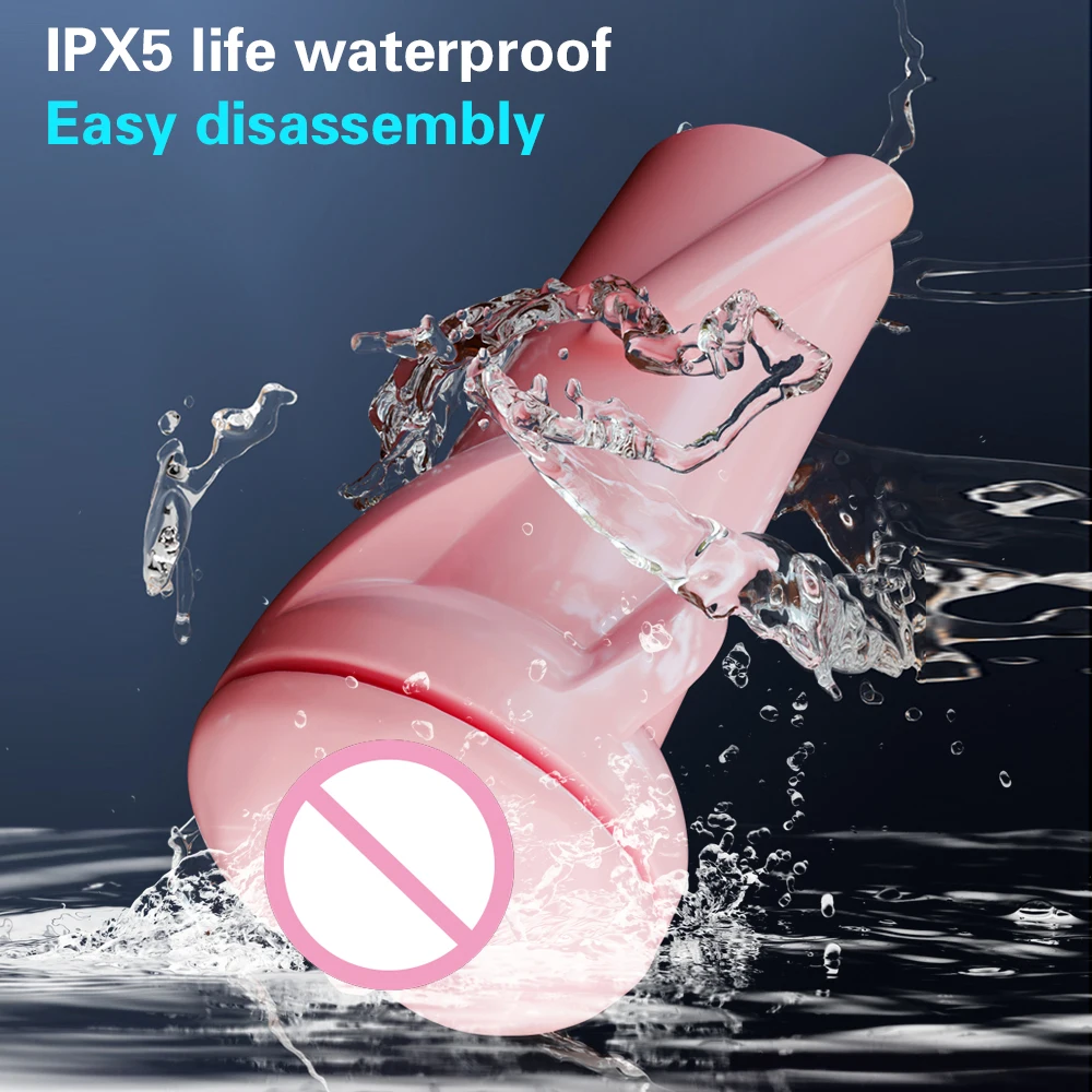 التلقائي مص ذكر الاستمناء اللسان معدات الاستمناء آلة الجنس لعب الكبار السلع للرجال رجل الموزه كوب