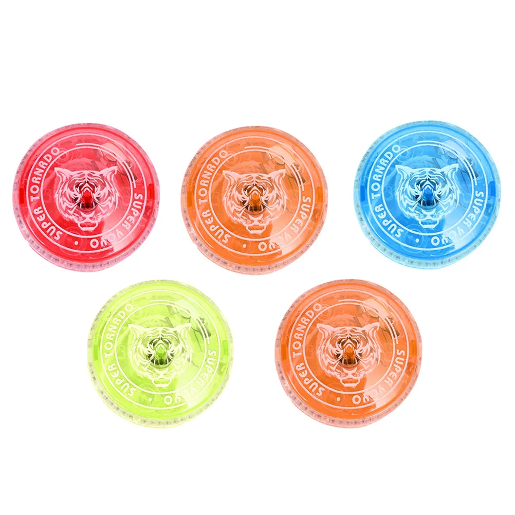 5 Pcs Glow Yo-yo Children’s Toys Ball Playthings Creative Finger Yo-yos Glowing Balls Kids Abs Plastic