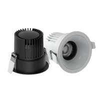 Dimmable 360° Adjustable LED COB Downlight 7W 10W 12W 15W Recessed Ceiling round Panel Light for Living Room 85-265V