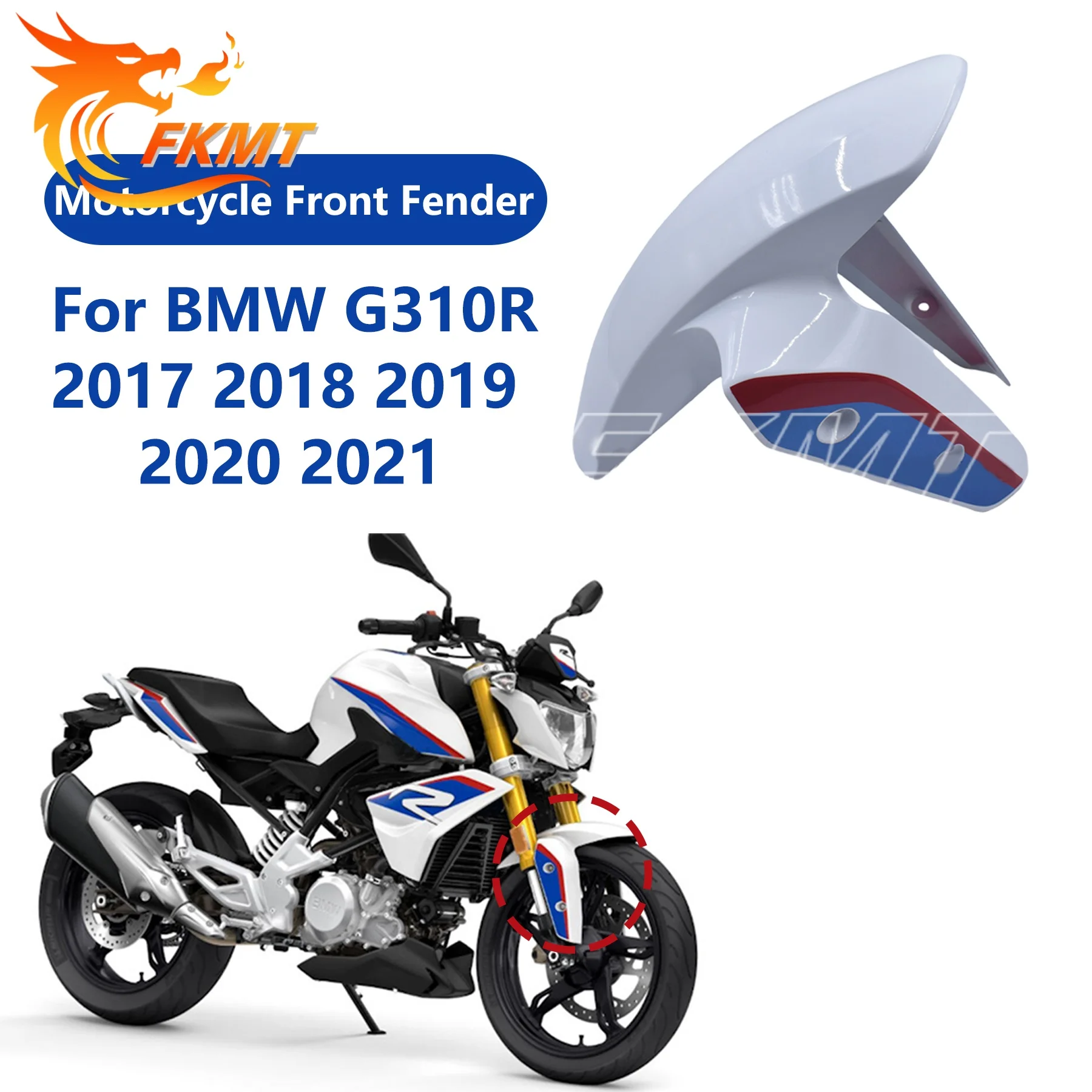 

For BMW G310 R G310R 2017 2018 2019 2020 2021 Motorcycle Mudguard Fender Mudflap Splash Cover Mudguard Front Fender