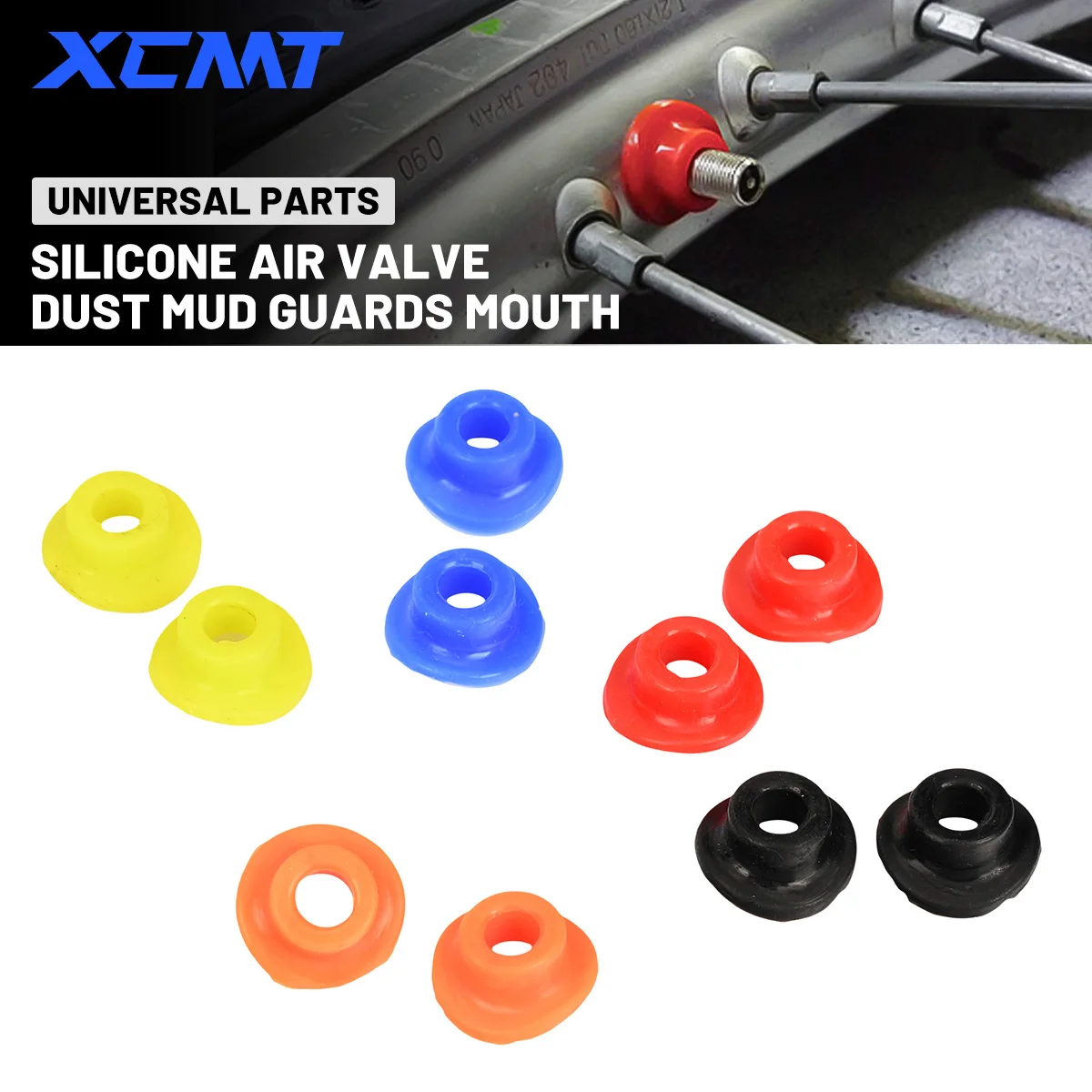 Silicone Valve Mouth Washers Gasket for Dirt Bike Pit Bike Motorcycle Motocross Universal EXC SXF CRF YZF RMZ KLX YZ 250 350 450