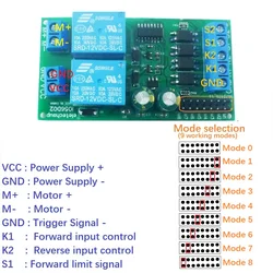 DC 12V 24V Multifunction Motor Forward Reverse Controller with Limit Relay Driver Module for Lift Pusher Motor Control