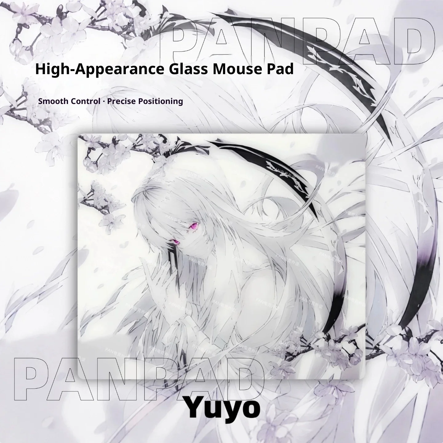 PAN Esports Kyomi Yuyo Glass Gaming Mousepad FPS Both Control And Smooth Mouse Pad For VALORANT TTK CSGO PC Accessories Gifts