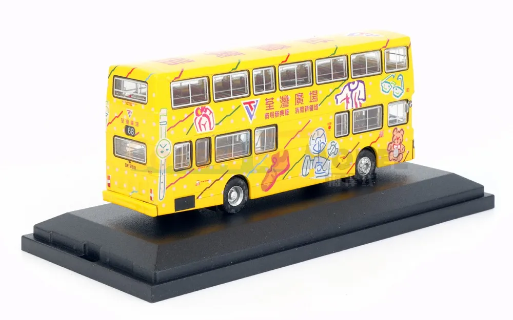 Diecast Alloy Hong Kong KMB Double Decker Bus Brinquedos, Clássicos Modelo de Carros, Adulto Lembrança Colecionável Presente, Escala 1:76, O305