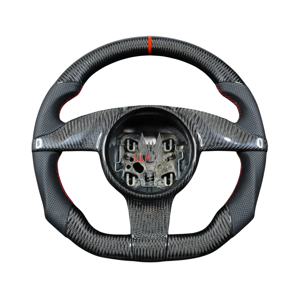 

Рулевое колесо из углеродного волокна для Porsche Cayenne Panamera 2011-2023, индивидуальный спортивный дизайн, гоночный стиль, кожаная ручка из алькантары