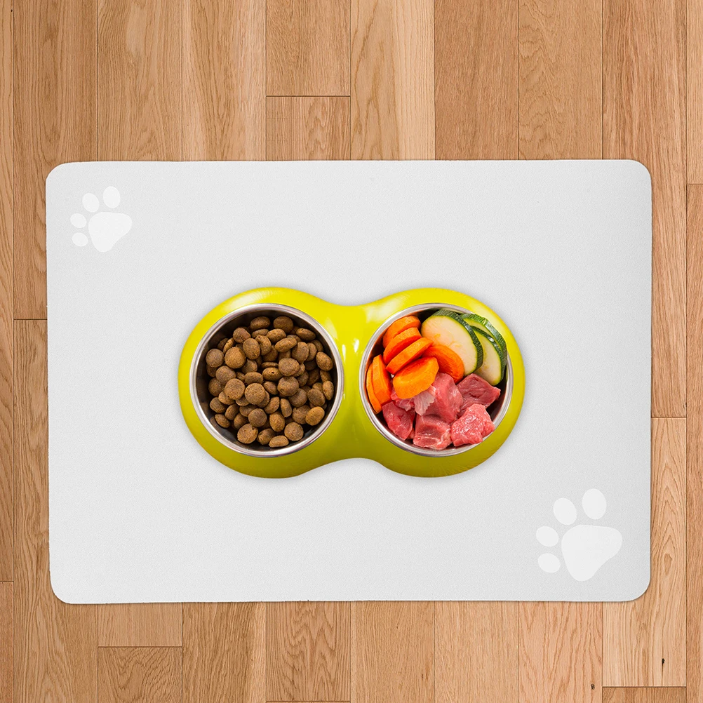 

Pet Feeding Mat Thick Reusable Dog Bowl Mat for Food Water Bowls Non Slip Cat Placemat Diatomite Insulated Pet Toy
