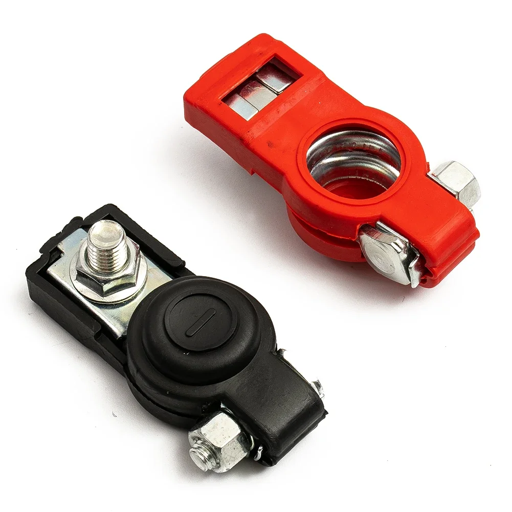 2x Car Battery Terminal Connector Battery Quick Release Battery Terminals Clamps Cap Clip Copper For Car Truck Caravan