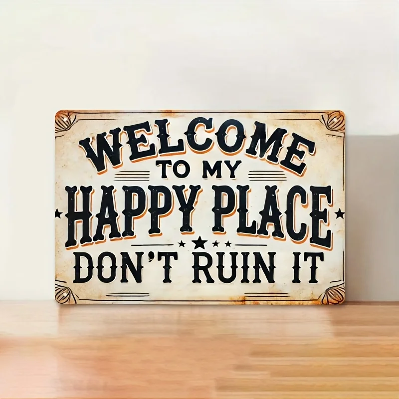 Vintage Style Art Metal Sign - 