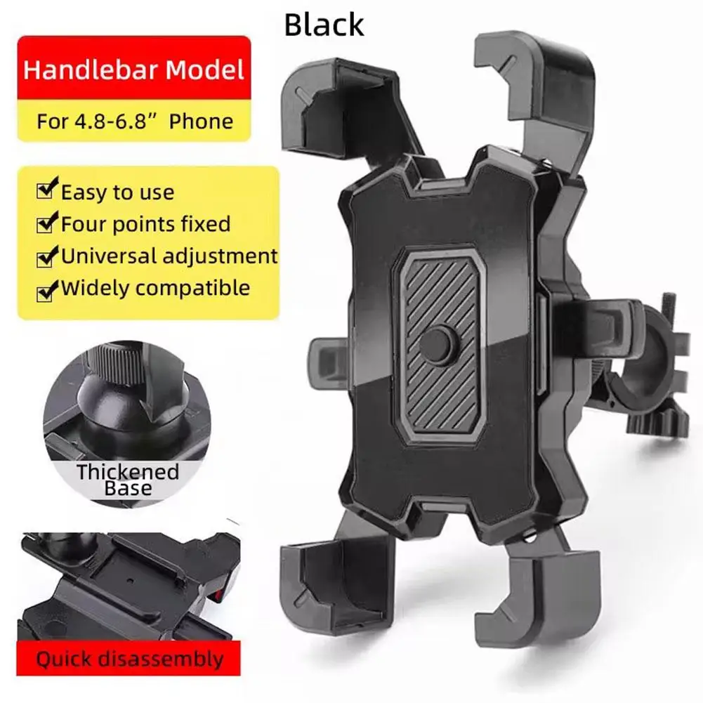 

Motorcycle Bike Phone Mount 360° Rotatable Phone Holder for Mountain Bike Moto Motorcycle Stand Bracket Non-slip Cycling
