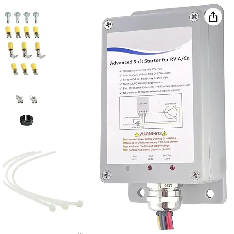 

SSRV3TDC Комплект плавного пуска для кондиционера RV SoftStarter для стартера