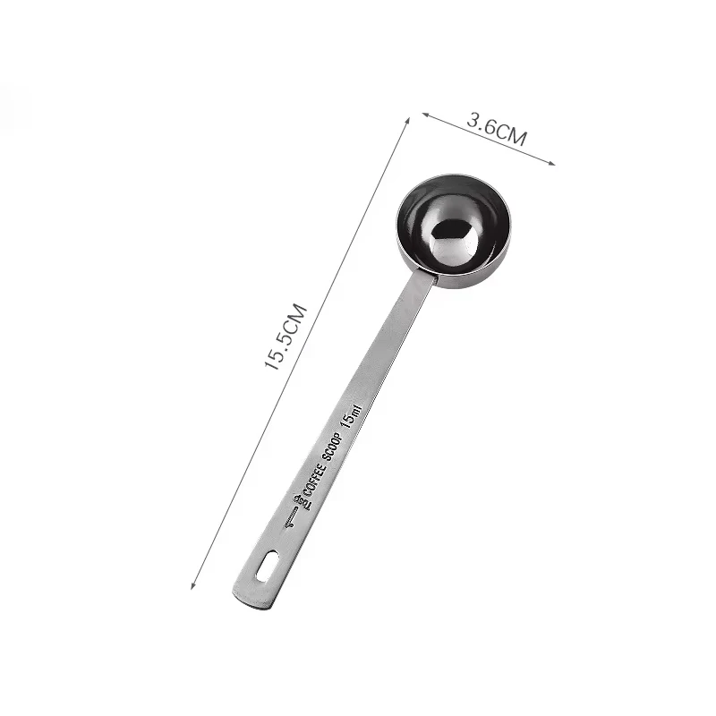 Stainless Steel Coffee Bean Scoop 15/30ML Measuring Scoop Weighing Powdered Milk Coffee Powder Spoon Kitchen Accessories