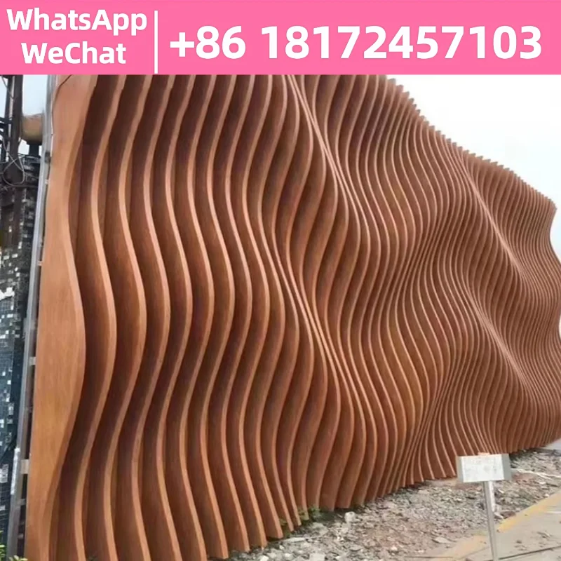 

3mm arc aluminum square heat transfer background wall rolling arc plate advertising signboard material wave aluminum plate manuf